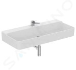 IDEAL STANDARD - Conca Ceram Umyvadlo 1000x450 mm, bez přepadu, otvor pro baterii, bílá T380001