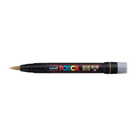 Uni POSCA PCF-350 štětcový hrot zlatý