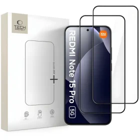 Tech-Protect Glass Fit+ černá / Ochranné sklo pro Xiaomi Redmi Note 15 Pro 5G / 2 ks