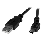 StarTech Mini USB kabel úhlový černá / Kabel / USB-A (M) - Mini USB (M) / 1m (USBAMB1MU)