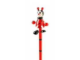 Orange Tree Toys Dřevěná tužka se zvířátkem - Beruška (1ks)