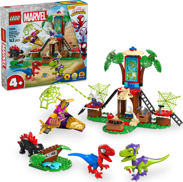 LEGO® Marvel Spidey a jeho úžasní přátelé 11200 Spidey, Gobby a raptoří bitva na základně na stromě - LEGO® Marvel Super Heroes