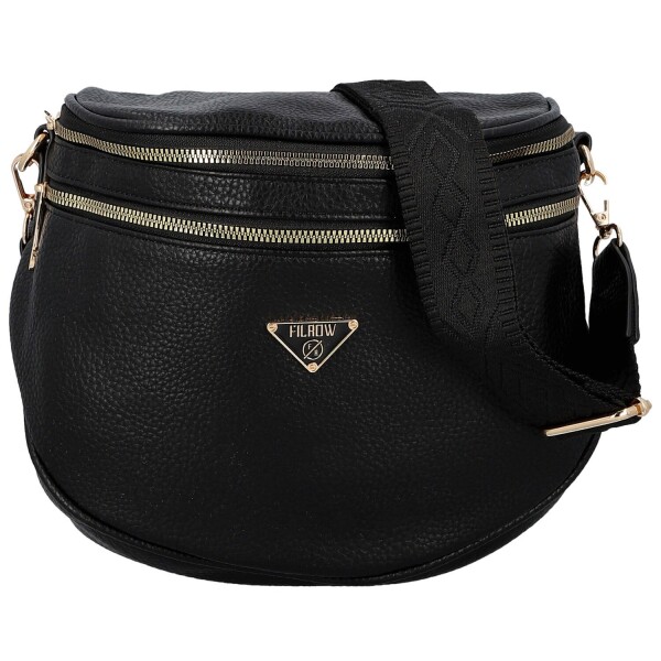 Trendy dámská koženková ledvinko-kabelka Senta, černá