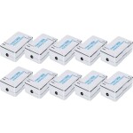 RJ45 síťový adaptér CAT 5e Zahnutý o 90° směrem nahoru [1x RJ45 zástrčka - 1x RJ45 zásuvka] 0.00 m černá Renkforce