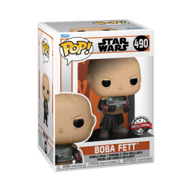 Funko POP Star Wars The Mandalorian - Boba Fett w/o helmet (exclusive special edition)