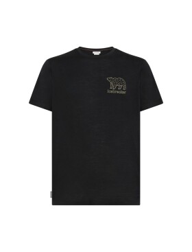 ICEBREAKER Mens Merino 150 Tech Lite SS Tee Forest Footsc, Black velikost: S