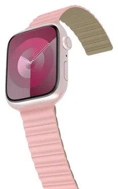 Araree Silicone Link růžovo-khaki / Řemínek pro Apple Watch / 42/44/45/49 mm / silikonový (AR70-01907B)