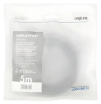 LogiLink DisplayPort 1.2 černo-šedá / Kabel DisplayPort / 5 m / 3840×2400 / 165 Hz (CDA0103)