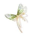 Brož ve tvaru vážky Eudora, Zelená