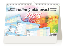 Stolní kalendář 2025 Týdenní rodinný plánovací