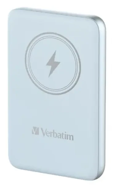 Verbatim Charge 'n' Go Magnetická bezdrátová powerbanka 10000mAh modrá / USB-C / MagSafe / 15-20W (32247)