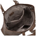 Módní dámská koženková kabelka na rameno Kleantis, khaki