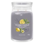 YANKEE CANDLE Black Tea &amp; Lemon svíčka 567g / 2 knoty (Signature velký)