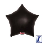 Balónek hvězda černá metalická 38 cm Balónek hvězda černá metalická 38 cm