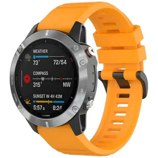 Beline Watch 1 oranžová / Pásek pro Garmin / silikon / 26 mm / Enduro, Fenix 8 (05908047991259)