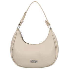 Trendy dámská koženková kabelka na rameno Tricia, tmavě béžová