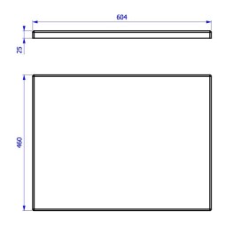 COMAD - Deska 60cm, MONAKO OAK 5907611652992