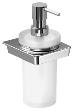 SAPHO - ZEN dávkovač mýdla 250ml, mléčné sklo, chrom 161010