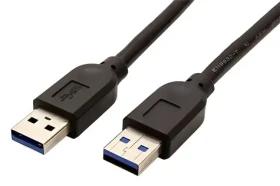 Roline USB-A (M) - USB-A (M) 1,8 m černá / Kabel USB / USB 3.0 / 5 Gbps (11.02.8970)