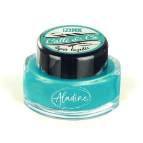 Kaligrafický inkoust Aladine IZINK CALLI & CO - metalický blankytně modrý, 15 ml