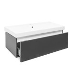 Koupelnová skříňka s umyvadlem SAT Feel 100x30x46 cm antracit mat SATFEEL100ANTU1 SATFEEL100ANTU1