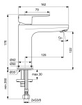 IDEAL STANDARD - Cerafine O Umyvadlová baterie, černá BC554XG