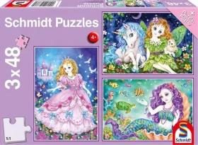 SCHMIDT Puzzle Princezna, víla a mořská panna