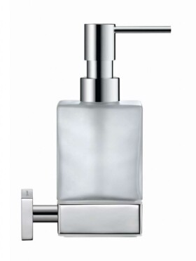 DURAVIT - Karree Dávkovač mýdla s držákem, chrom/mléčné sklo 0099541000