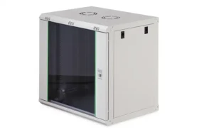 Digitus Dynamic šedá / Nástěnný rozvaděč / 19" / 12U / 607x600x450 mm / skleněné dveře / IP20 (DN-37108)