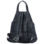 Stylový dámský koženkový batůžek Vayos, tmavě modrý
