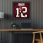 Obraz Tampa Bay Buccaneers NFL Tom Brady #12 Impact Jersey
