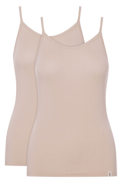 DÁMSKÉ TRIČKO 42861 MODRÉ 3 2 PAK SS25 béžová 2XL