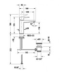 DURAVIT - Manhattan Umyvadlová baterie s výpustí, FreshStart, chrom MH1021001010