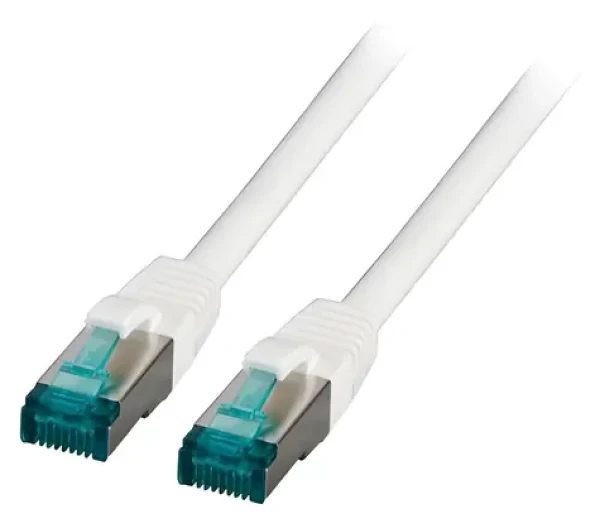 EFB Cat.6A S/FTP 1,5 m bílá / Patch kabel / RJ-45 / LSZH / 10 Gigabit Ethernet (MK6001.1,5W)