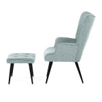 Relaxační křeslo, modrá, sametová látka, AK-303 BLUE2