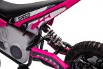 Mamido Dětská elektrická motorka Cross 350W 36V růžová