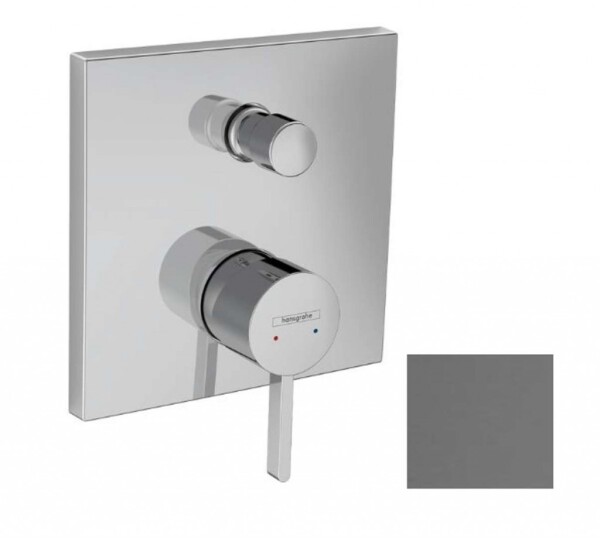 HANSGROHE - Finoris Baterie pod omítku, pro 2 spotřebiče, kartáčovaný černý chrom 76416340