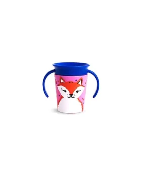 Munchkin Juniorský hrneček WildLove 360° s oušky liška 177 ml