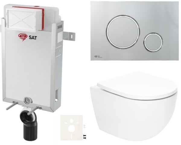 Závěsný WC set k zazdění SAT Fusion SIKOSZTORFU71 SIKOSZTORFU71