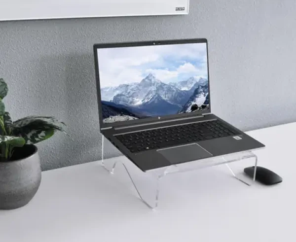 AVELI DESQ / Stojan na notebook / do 17" / akrylový / sklon 5° / nosnost 15 kg (1508)