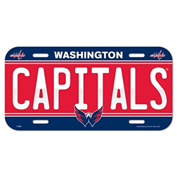 Wincraft Cedule Washington Capitals License Plate Banner