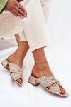 Dámské Sandály Na Klíně Maciejka 06955-25 Béžovo-Zlaté 40