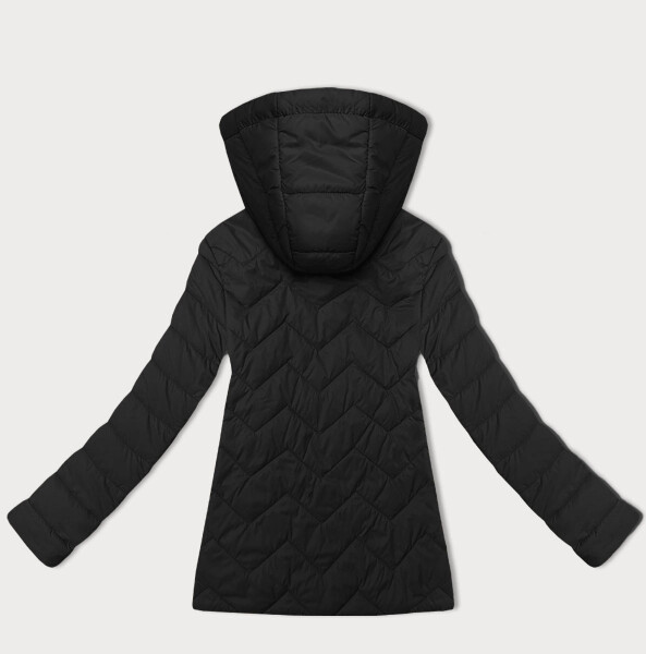 Lehká černá dámská prošívaná bunda s kapucí J Style (16M9232-392) odstíny černé S (36)