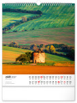Nástěnný kalendář 2027 Notique Toulky moravskou krajinou, 30 x 34 cm
