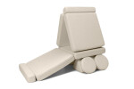 SHAPPY Dětská rozkládací pěnová pohovka SHAPPY PLAY TEDDY Barva: Soft Cream