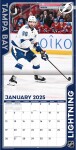 JF Turner Kalendář Tampa Bay Lightning 2025 Wall Calendar