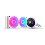 NZXT Kraken Elite 240 RGB bílá / 2x 120mm / Fluid Dynamic Bearing / 2400 RPM / 75.1 CFM / RGB / LCD / AMD + Intel (RL-KR24E-W1)