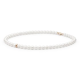 Perlový náhrdelník Francesca - stříbro 925/1000, 40 cm Bílá