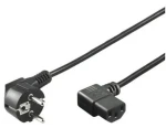 Goobay 50080 černá / Napájecí kabel / CEE 7/7 - IEC C13 / zahnutý / 2 m (50080)