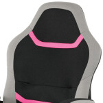 Herní židle, houpací mechanismus, růžová látka, KA-L611 PINK